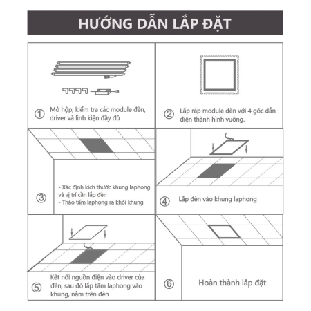 ĐÈN LED KHUNG 36W (SLLA1036)