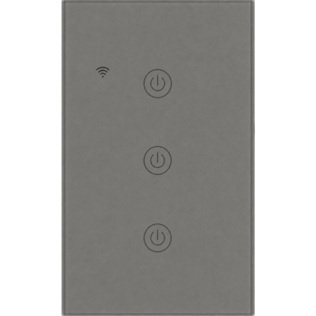 Mặt công tắc wifi - cảm ứng ON/OFF 3 điểm chạm (dạng chữ nhật)