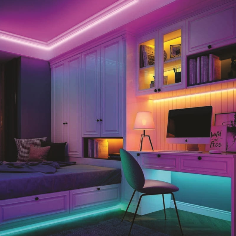 Đèn led dây trang trí phòng ngủ nhiều màu mắc