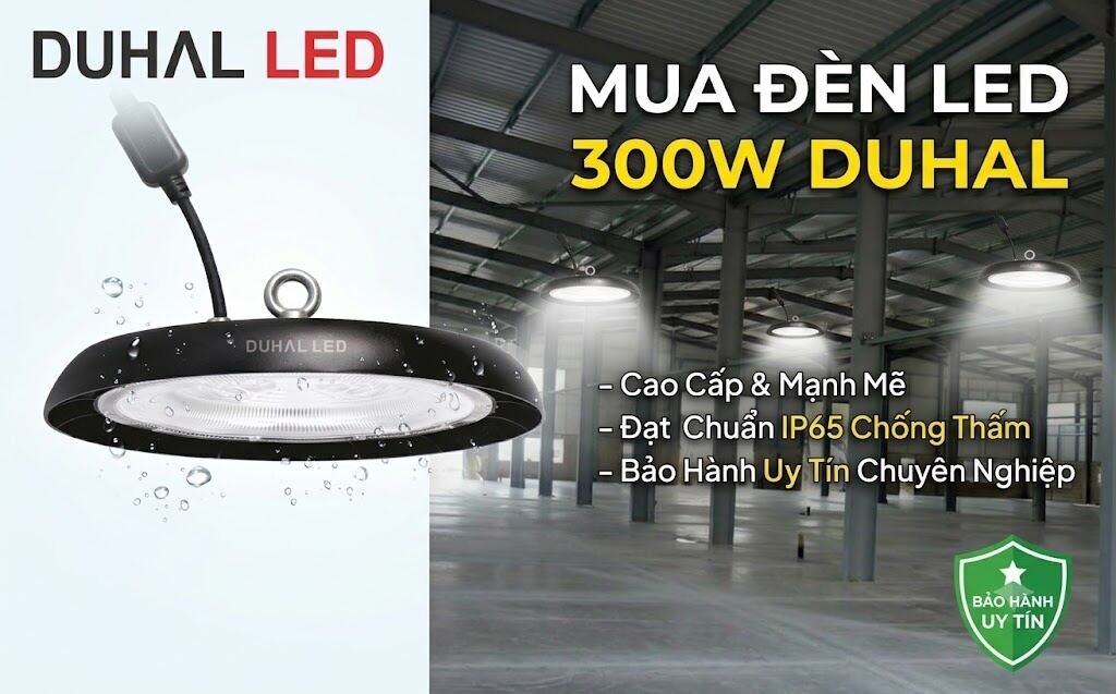 Đèn LED 300W Duhal cao cấp đạt chuẩn IP65 bảo hành uy tín